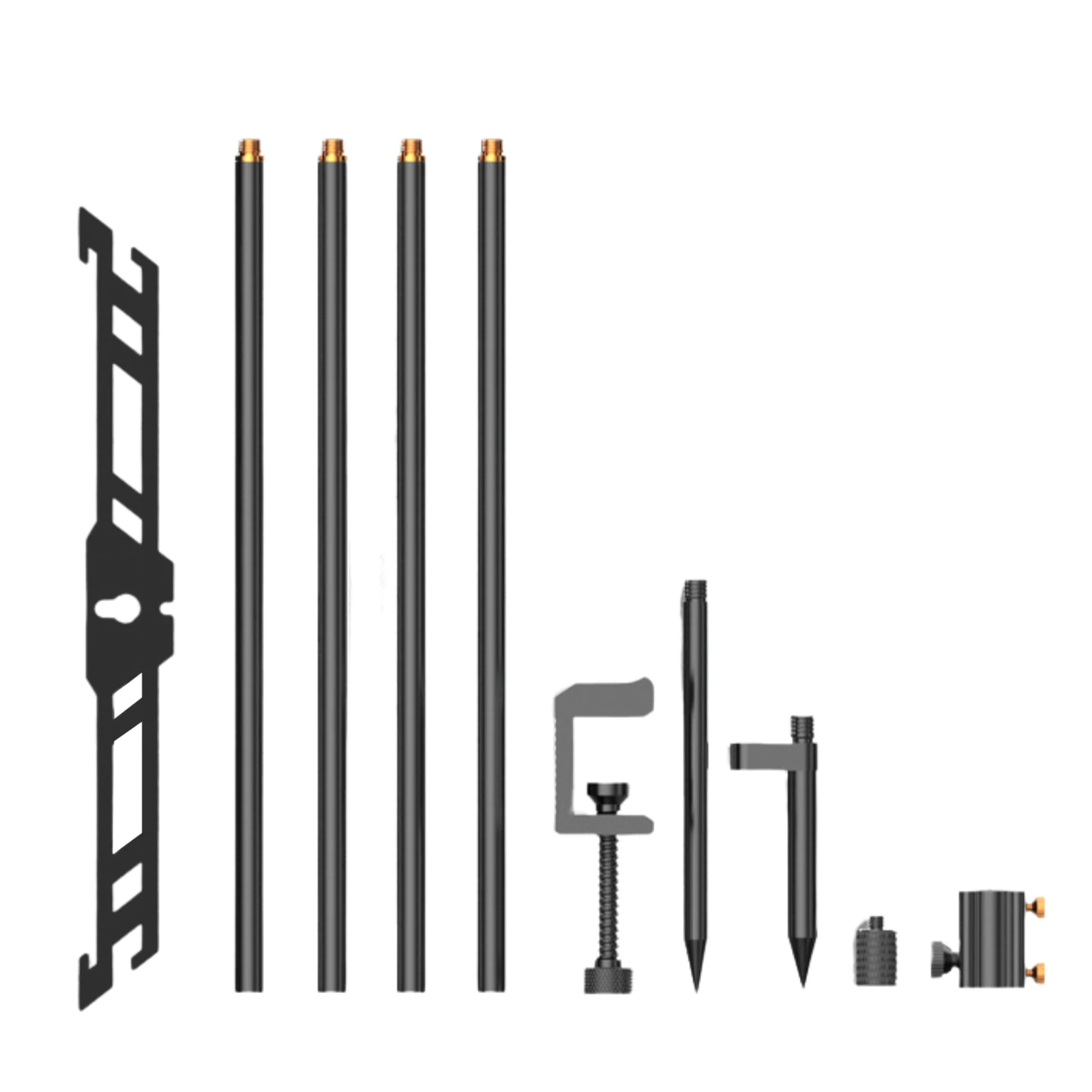 PortableCampingLanternStandLanternHolderWithTableClampStake