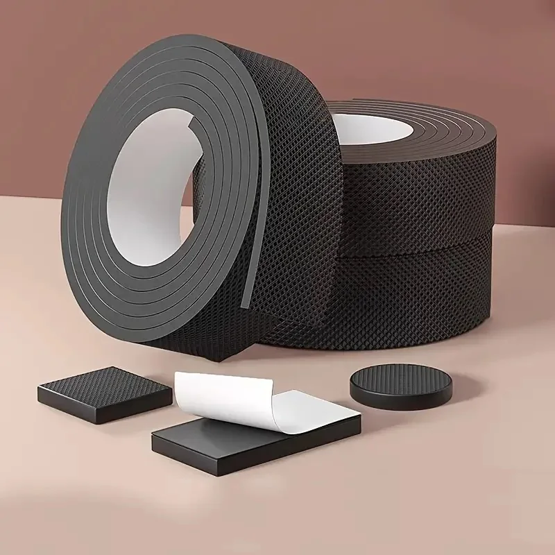Non-slip EVA Foam Cabinet Foot Table Chair Leg Protective Pad Self-Adhesive Floor Mat Furniture Accessories Square Mute Pad furniture leg pads furniture pads