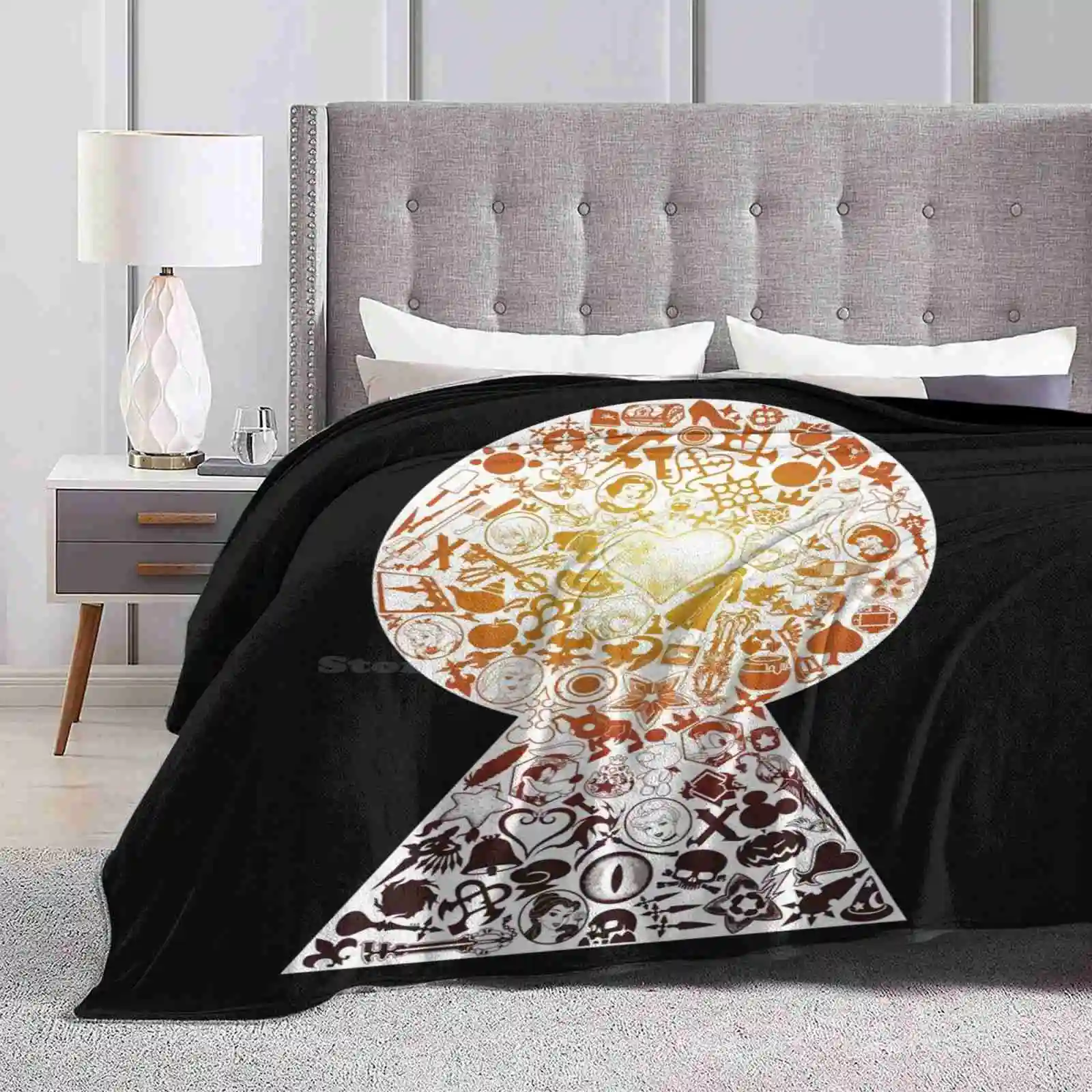 Kingdom Hearts-Keyhole (Arancione) Coperta Morbida E Calda Kingdom Hearts Ii Kingdom Hearts 2 Kingdom Hearts Catena Di Ricordi