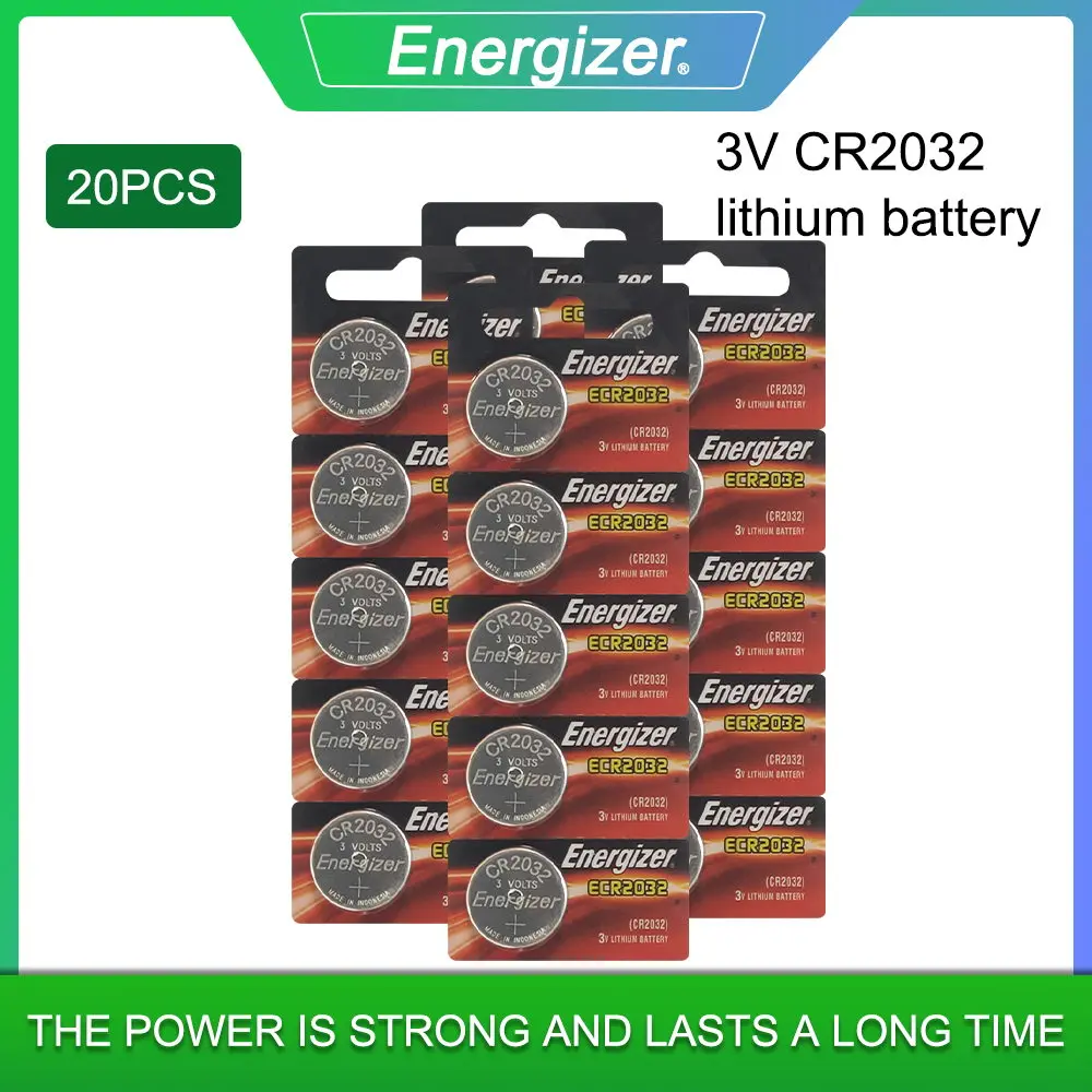 replacement batteries Energizer CR2032 CR 2032 DL2032 ECR2032 3V Lithium Battery For Watch Toy Calculator Car Remote Control Button Coin Cell lithium ion battery pack Batteries