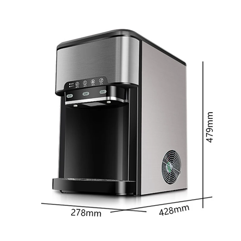 

Drinking water ice Maker, 48lbs Daily Ice Cube Makers,Stainless Steel Ice Makers Countertop,Tabletop Ice Maker Machine