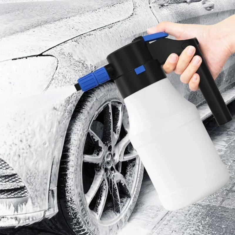 1.5L Electric Foam Sprayer Car Wash Endurance 30min Foam Lance Watering Can  Acid Alkali Corrosion Resistant Foam Cleaner - AliExpress