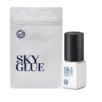 Eyelash Extensions Sky Plus Glue Original Korean Black Cap Waterproof  Hypoallergenic 1s Dry 50 Days Long Last Time Makeup Tools 2