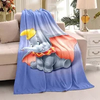 3D Printing DUMBO Cartoon Pattern Blanket Is Suitable for Sofa Cute Soft Flange Blanket Gifts 1