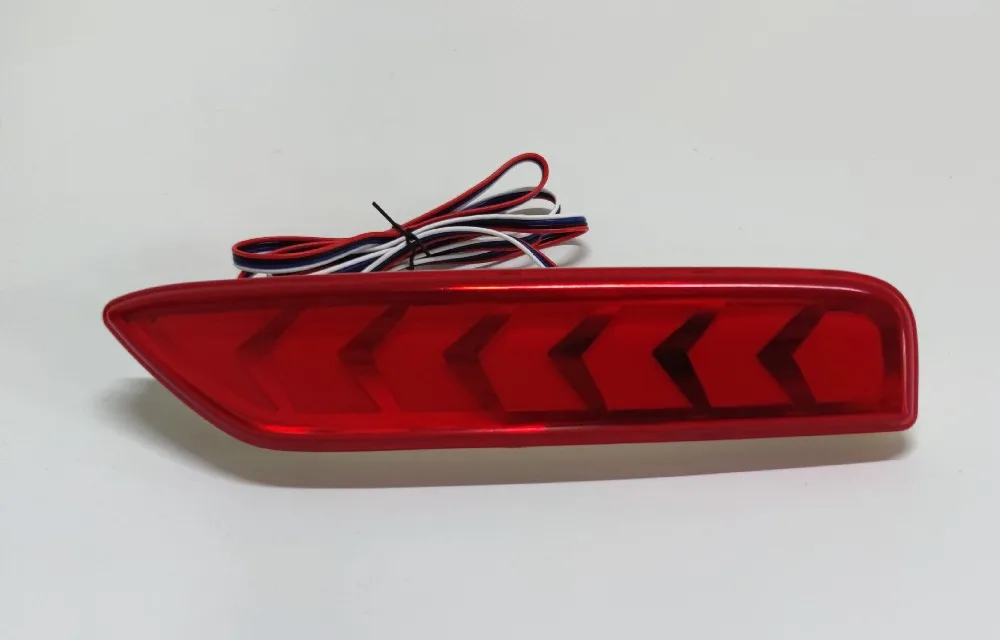 For MITSUBISHI XPANDER CROSS ATTRAGE MIRAGE 2Pc Car Led Rear Bumper Reflector Light DRL Dynamic Turn Signal Brake Light Daylight detail image 7