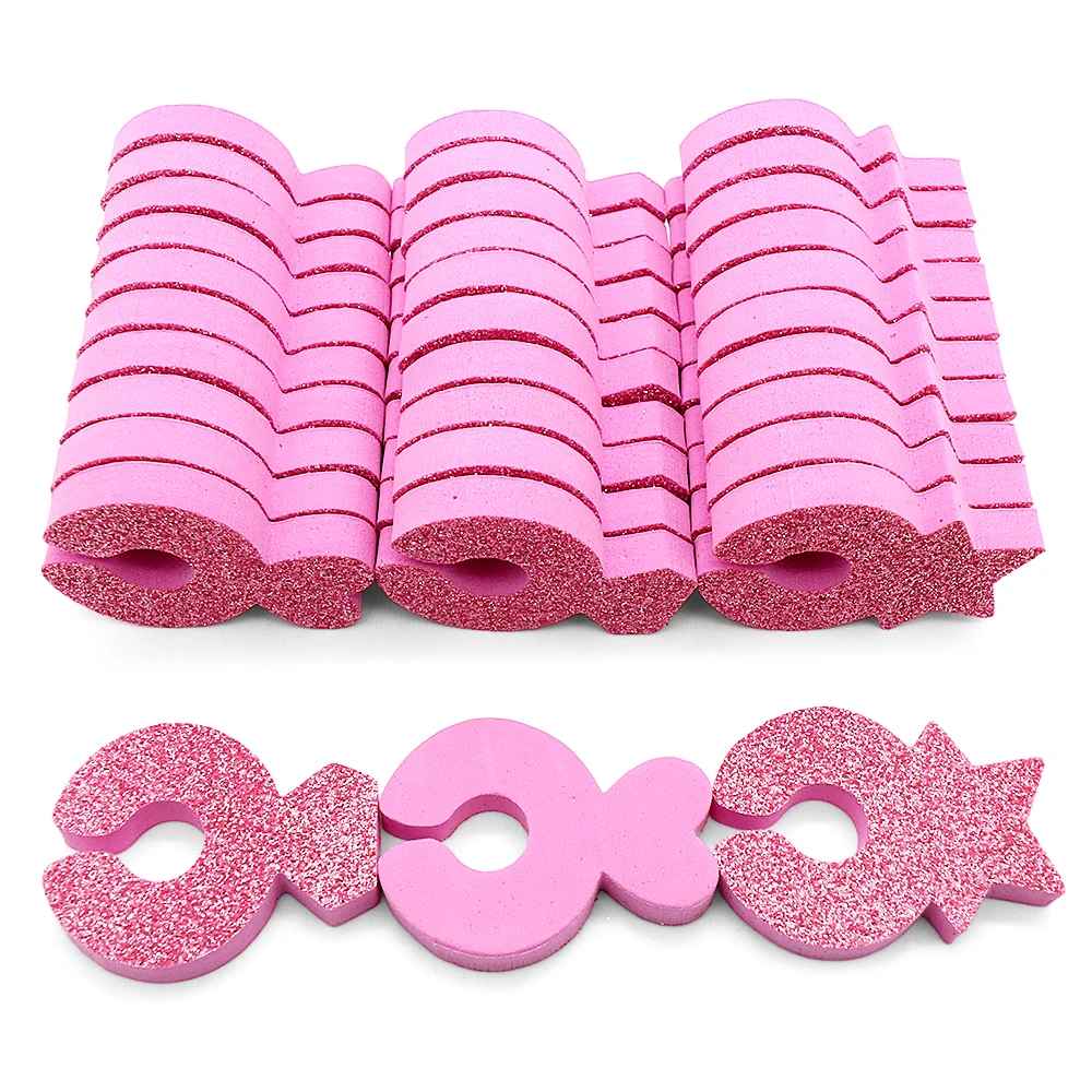 500Pcs Individual Pedicure Toe Separators Soft Foam Nail Supplies For Professional Toe Spacers Comfortable Finger Nail Art Tools
