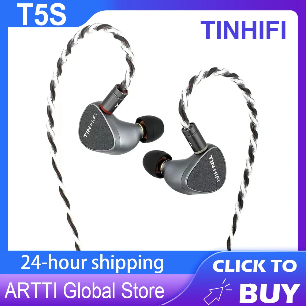 

TINHIFI T5S HiFi IEMs-вкладыши сбалансированные Наушники высокой четкости музыкальные проводные наушники со съемным кабелем для музыкантов