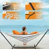 Gyroor Adjustable Stand Hammock - 600lb Capacity Stylish Hammock Bed with Storage Bag for Outdoor Relaxation