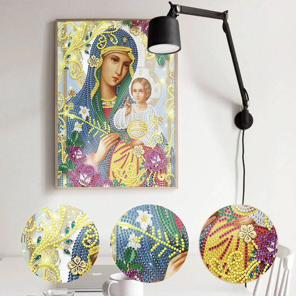 Diamond Painting Kit 5D DIY Religious Parts Special Drill Rhinestone Mosaic Art Picture Embroidery Craft Home Wall Decor Gifts
