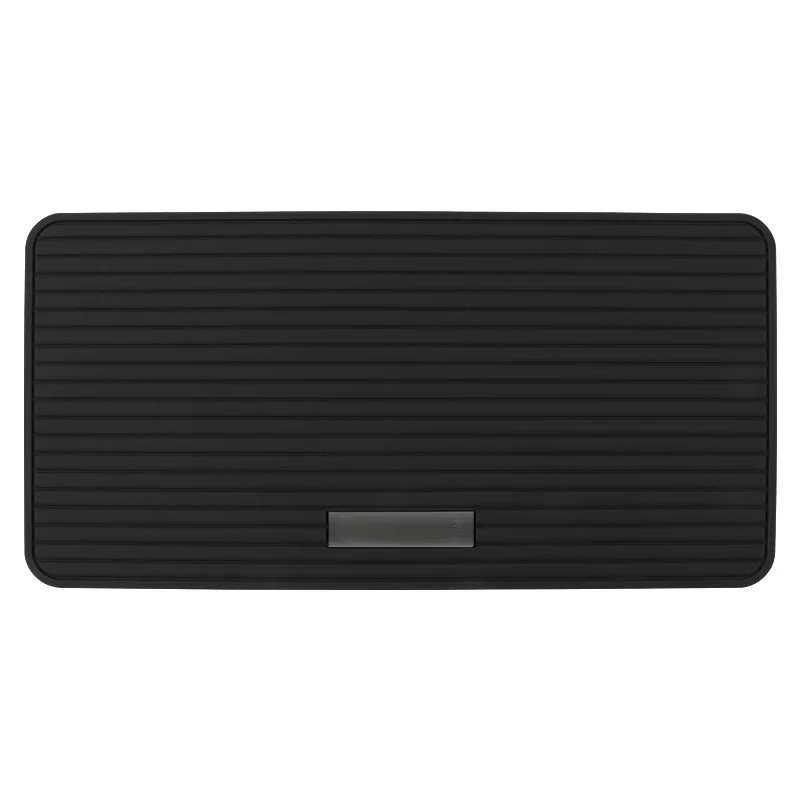 Car Anti-Slip Mat Car Dashboard Stripe Ornament Silica Gel Mat Auto Interior Non-Slip Phone Sunglasses Holder PVC Square