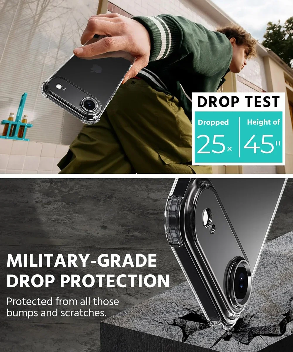 Enhanced Shockproof Silicone Case with Ultra-Thin Camera Protection – Soft Cover Shell
