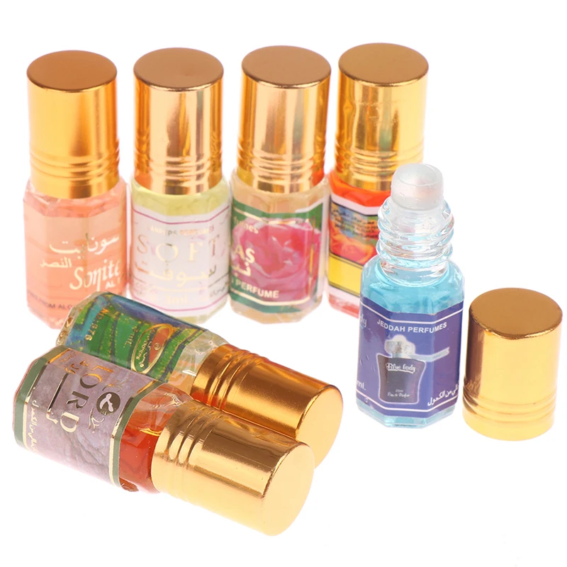 Muslim Roll On Perfume 3ML Fragrance Essence Oil Body Scented Long Lasting Alcohol Free Natural Floral Essential Oil