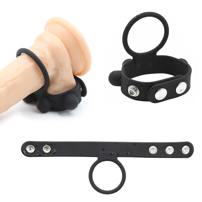 Anello Del Pene Del Silicone Palla Barella Estensore Del Pene Per Gli Uomini Il Sesso Erettile E Ritardare L'Eiaculazione Cock Rings Giocattolo Adulto