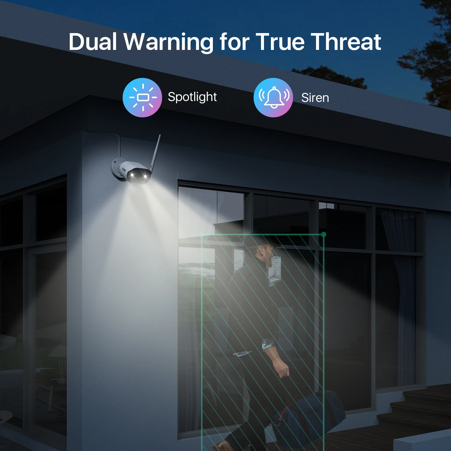 ZOSI 2K Wireless Home Security Camera System