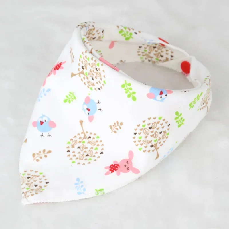 Baby Bib Cotton Bib Set Cotton Bib Baby bibs triangle double layers cotton baberos Cartoon Character Animal Print baby bandana bibs dribble