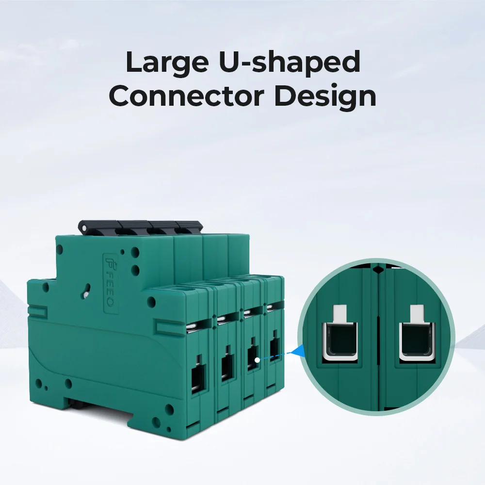 FEEO New Type Solar 4P 6A-63A DC 1000VDC on Din Rail Electrical Switch Mini Circuit Breaker for PV System MCB CE TUV Certificate