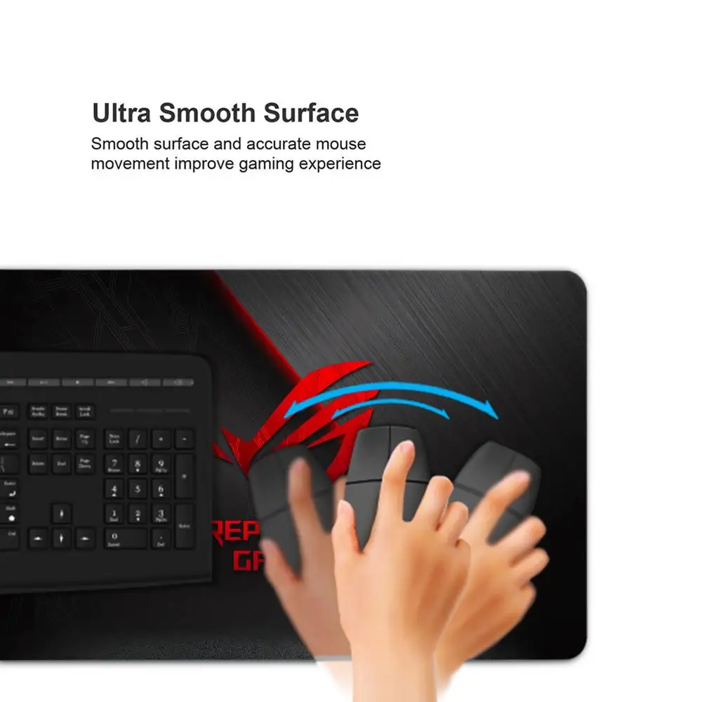R_republic of G_gamers Mouse Pad 900x400 Rubber Mouse Pad Office Keyboard 3mm Mauspad Super Big Teclado Large Desk Mat