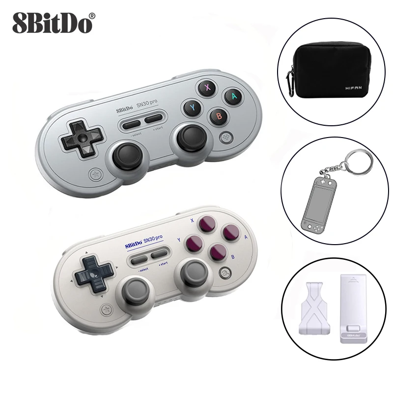 8bitdo-sn30 proワイヤレスコントローラー,nintendo switch,macos,android用bluetoothコントローラー