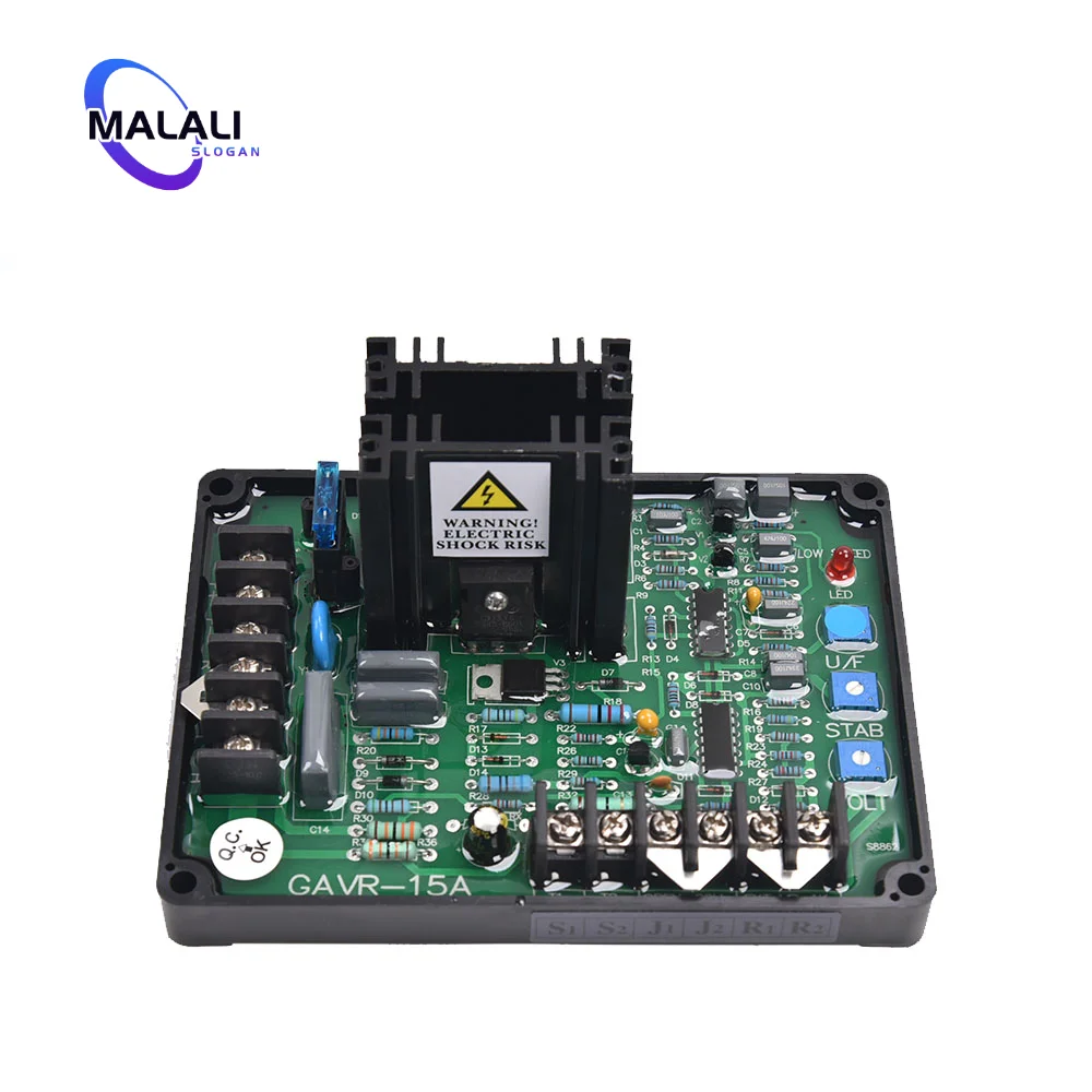 

GAVR-15A/GAVR-15BGenerator AVR Automatic Stabilizer Board AC Three Phase Brushless Diesel Electric Controller Stabilizer General