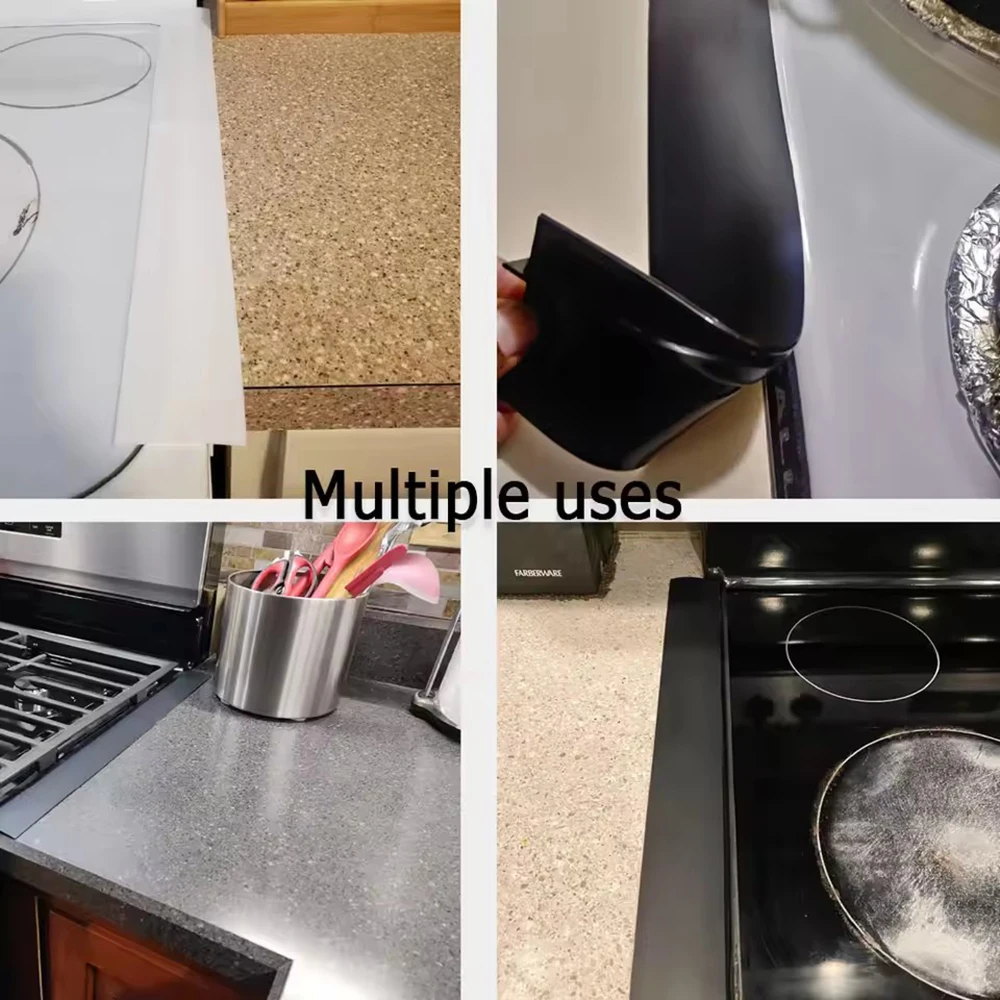 Silicone Kitchen Gap Sealing Strip - Oil & Stain Resistant Barrier