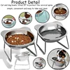 15° Tilted Cat Bowl, Elevated Cat Bowls - for Small Cats/Dogs,Indoor Stainless Steel Anti-Vomiting Pet Bowls,Spine Friendly 5