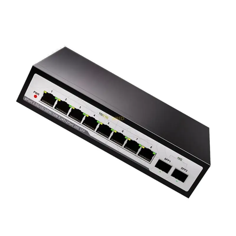 서버 카메라 PC용 5/8 포트 10G 업링크가 있는 2.5G 2.5G 네트워킹 분배기 이더넷 스위처