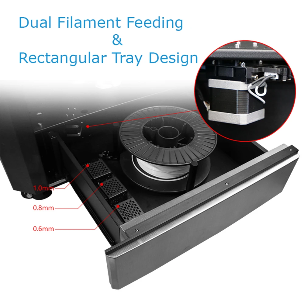 JG MAKER A9 Pro Przemysłowa drukarka 3D Duża objętość wydruku 500x400x600mm Automatyczne poziomowanie łóżka Marka Zasilacz Kolej 4 JG MAKER A9 Pro Przemysłowa drukarka 3D Duża objętość wydruku 500x400x600mm Automatyczne poziomowanie łóżka Marka Zasilacz Kolej - Image 4