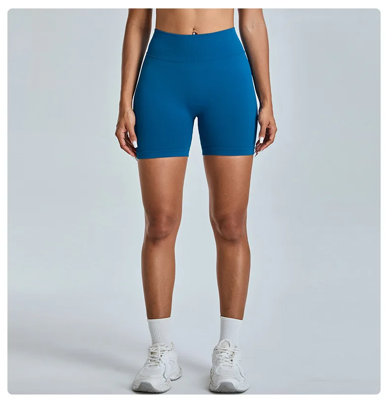 Seamless Yoga Shorts Women's Three-point High-waist Sweatpants Nude Quick-drying Fitness Yoga Clothes Gym Shorts Women Leggings