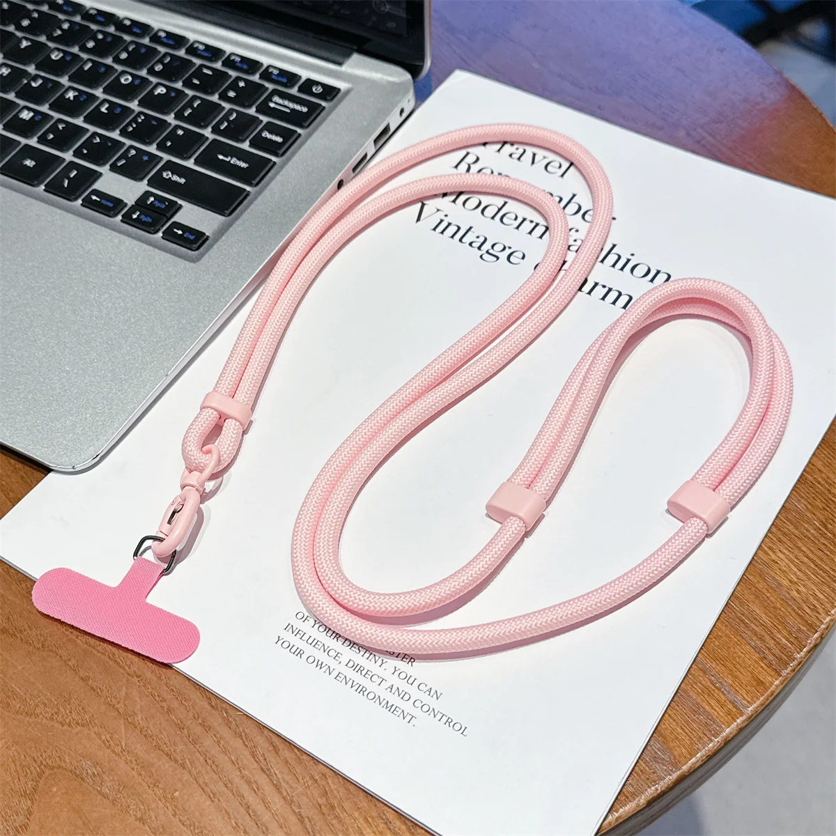 Vibrant Adjustable Crossbody Phone Lanyard - Universal Candy Color Anti-Lost Strap