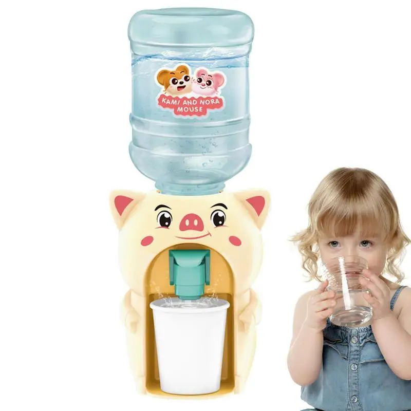 

Mini Water Dispenser Toy Drinking Water Cooler Life like Cute Children Cosplsy Props Home Decoration Ornament