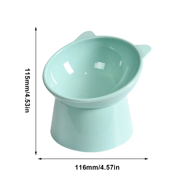 Tilted Cat Food Bowl Elevated Cat Bowl Ergonomic Cat Food Dish Anti Vomiting Raised Cat Food Bowl Non Slip for Cats Dogs 6