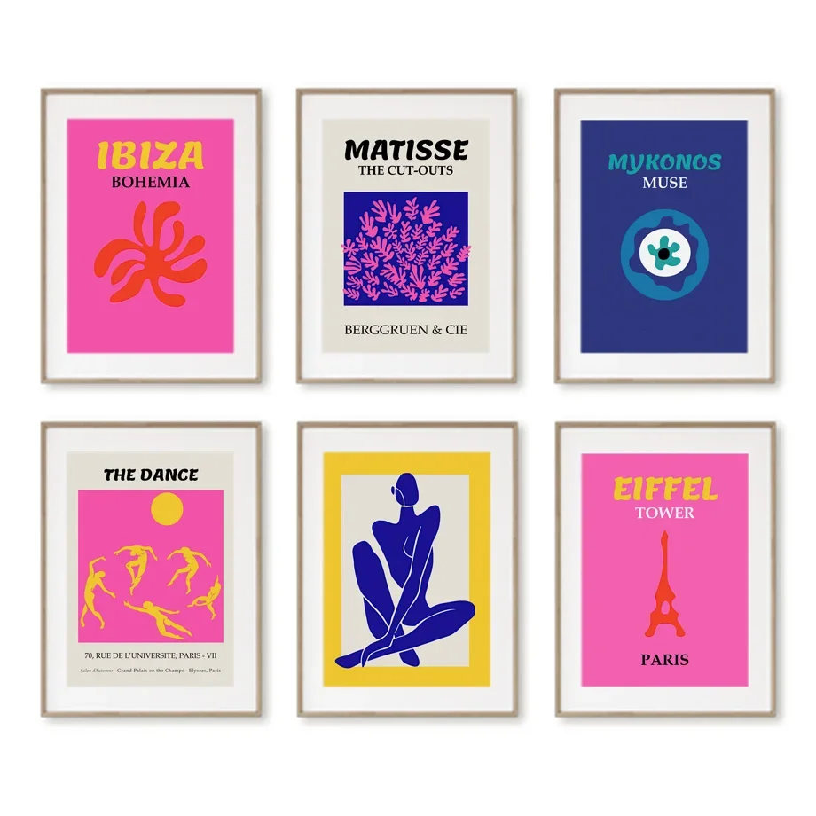 

Matisse Tropical Plants Tower Evil Eye Vintage Posters And Prints Wall Art Canvas Painting Wall Pictures For Living Room Decor