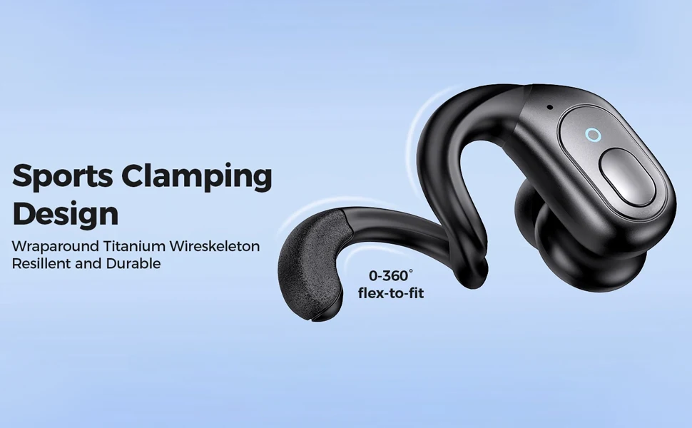Description Picture 3 of itemWireless Earbuds Bluetooth 5.3 Earphones 75hrs Playtime EAC Noise Reduction Sports Headphones Earhook Deep Bass IPX7 Waterproof