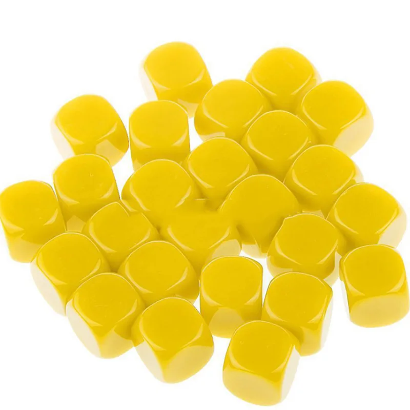 Filleted Corner Blank Dice 10 Pcs/lot game dice dice set for DIY Puzzle Game