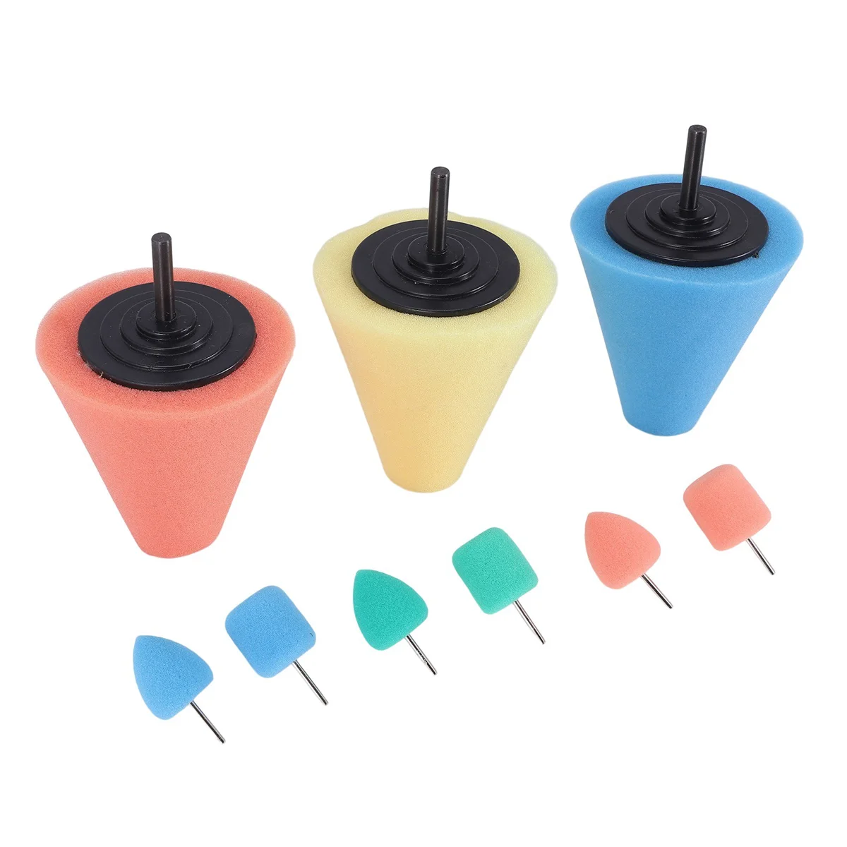 

9 шт., губка для полировки автомобильных колес, 1/4 дюйма