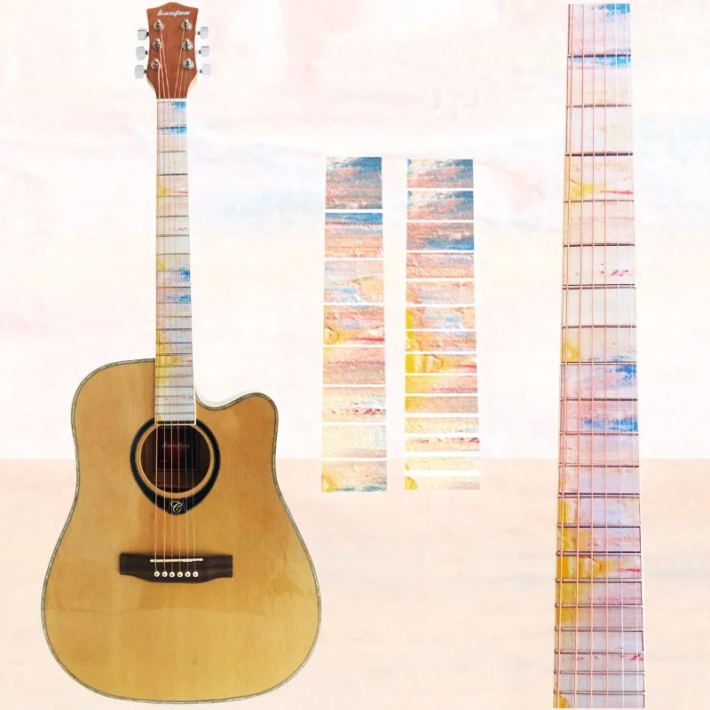 

NEW Guitar Fretboard Decals Inlay Sticker Guitar Neck Headstock Guitarra Bass Ukulele Thin Sticker Guitarra Accessories