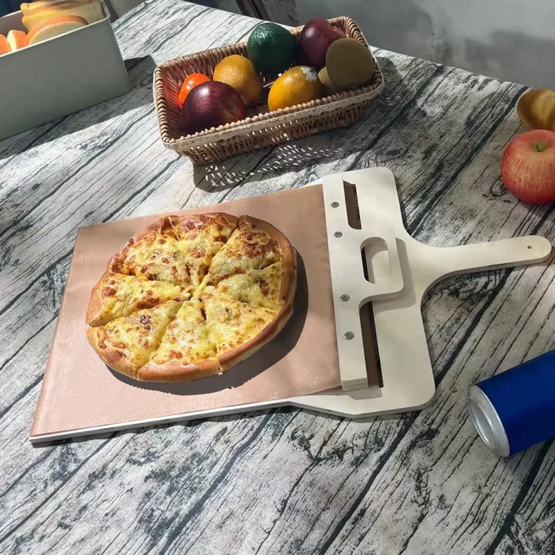 Sliding Pizza Peel，Sliding Pizza Shovel，Pizza Smart Slider，Pala Pizza  Scorrevole,Pizza Paddle with Handle,Pizza Spatula Paddle Non-Stick，Pizza  Peel