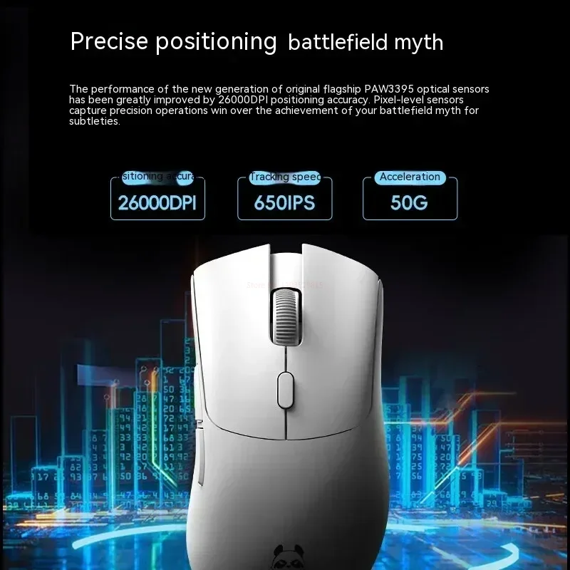 Metaphyuni-mouse sem Fio Metapanda p1 p1 Pro Max Paw3395l Baixa Latência Jogos Leves de Esportes Eletrônicos Presente Ergonômico do Gamer do pc - Imagem 4