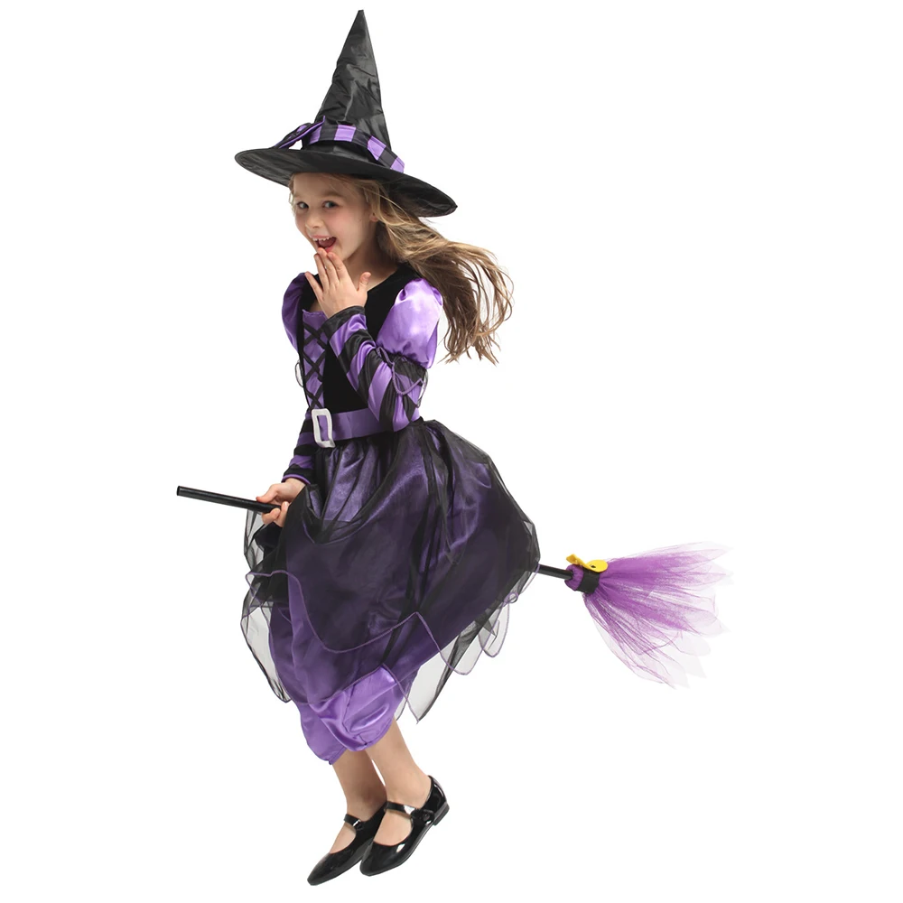 Cosplay Costume Umorden Child Kids Witch Costume Girls Halloween Purim Carnival Party Mardi Gras Fantasia Fancy Dress Cosplay