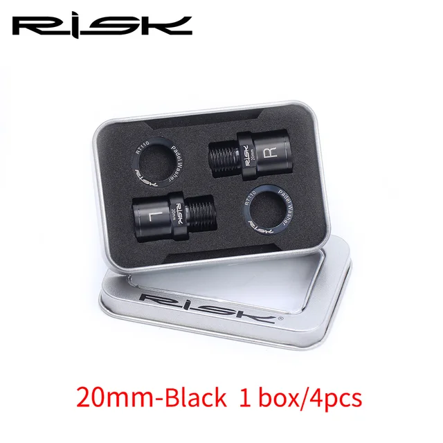 Risk Titanium Ti Alloy Bike Pedal Axle Extenders Bicycle Pedal