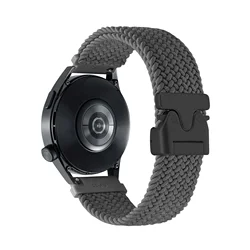 Braided Loop Nylon Watch Strap - Universal Fit, 20mm/22mm for 1PCS 22mm (Gray)