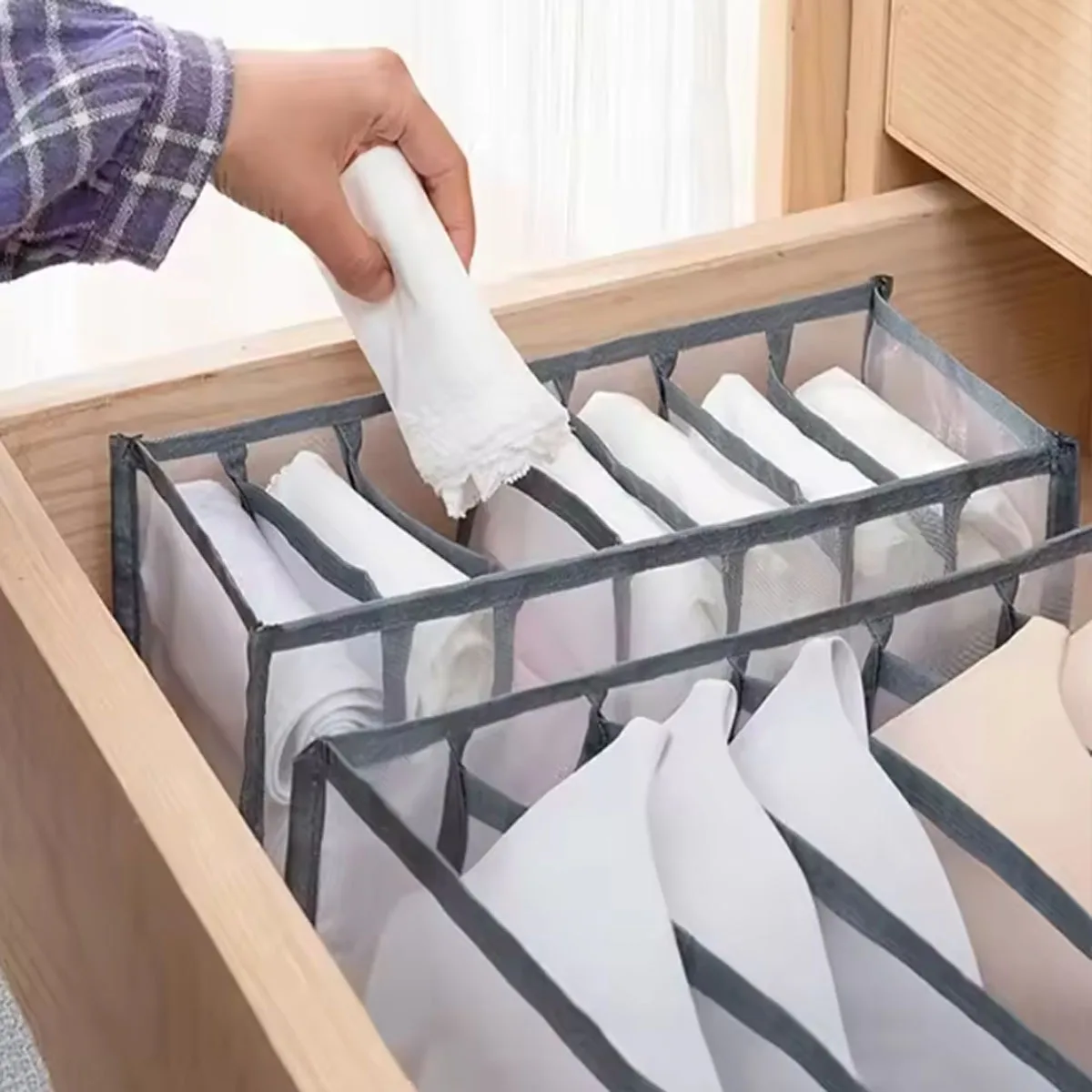 Underwear Bra Socks Panty Storage Boxes Home Organization Drawer Divider Home Dormitory Save Space