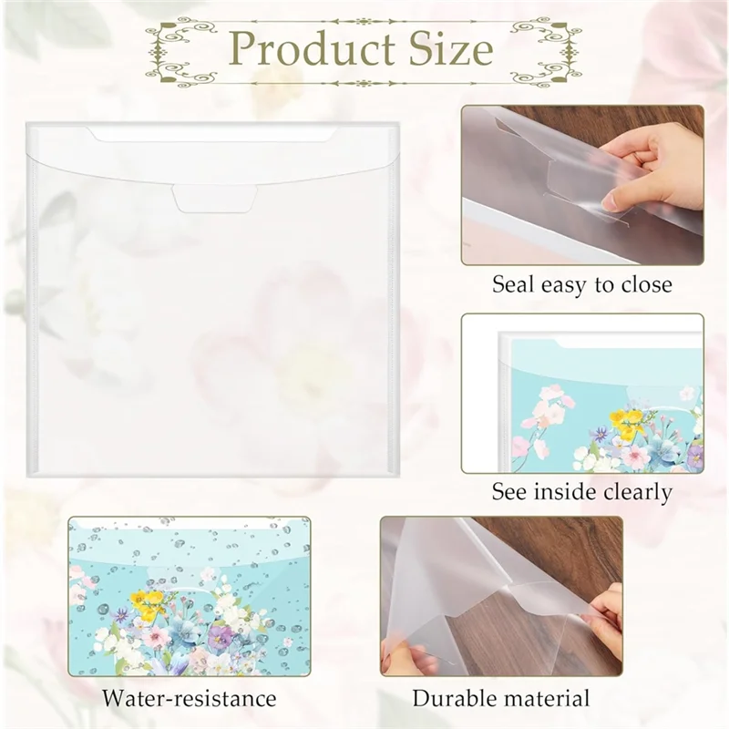 스크랩북 종이 보관 주최자 32 PCS 12X12 인치 60 PCS 인덱스 탭 포함, 비닐 카드 용지 보관용