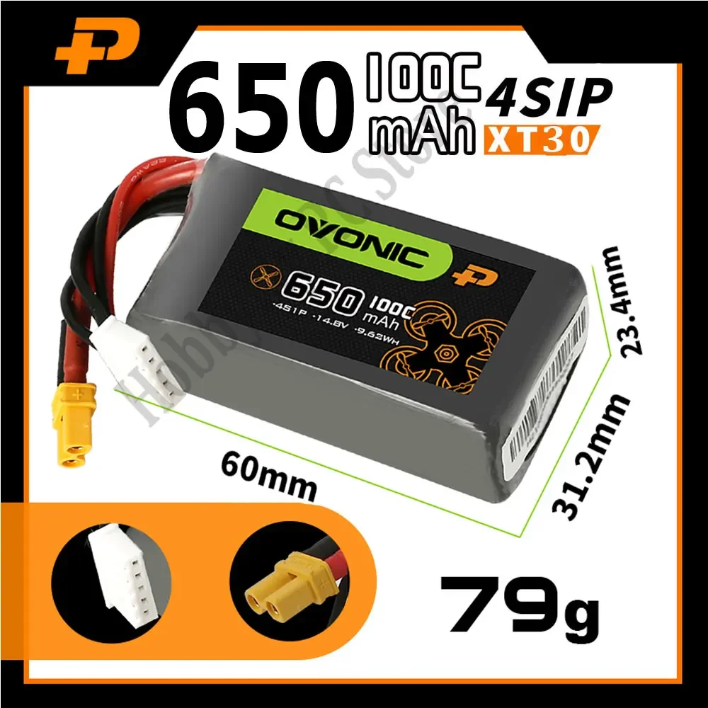 Fpv OYONIC 450mAh 100C 4S XT30バッテリー4個 Amazon.com: OVONIC 4s Lipo Battery 100C 1300mAh 14.8V Lipo
