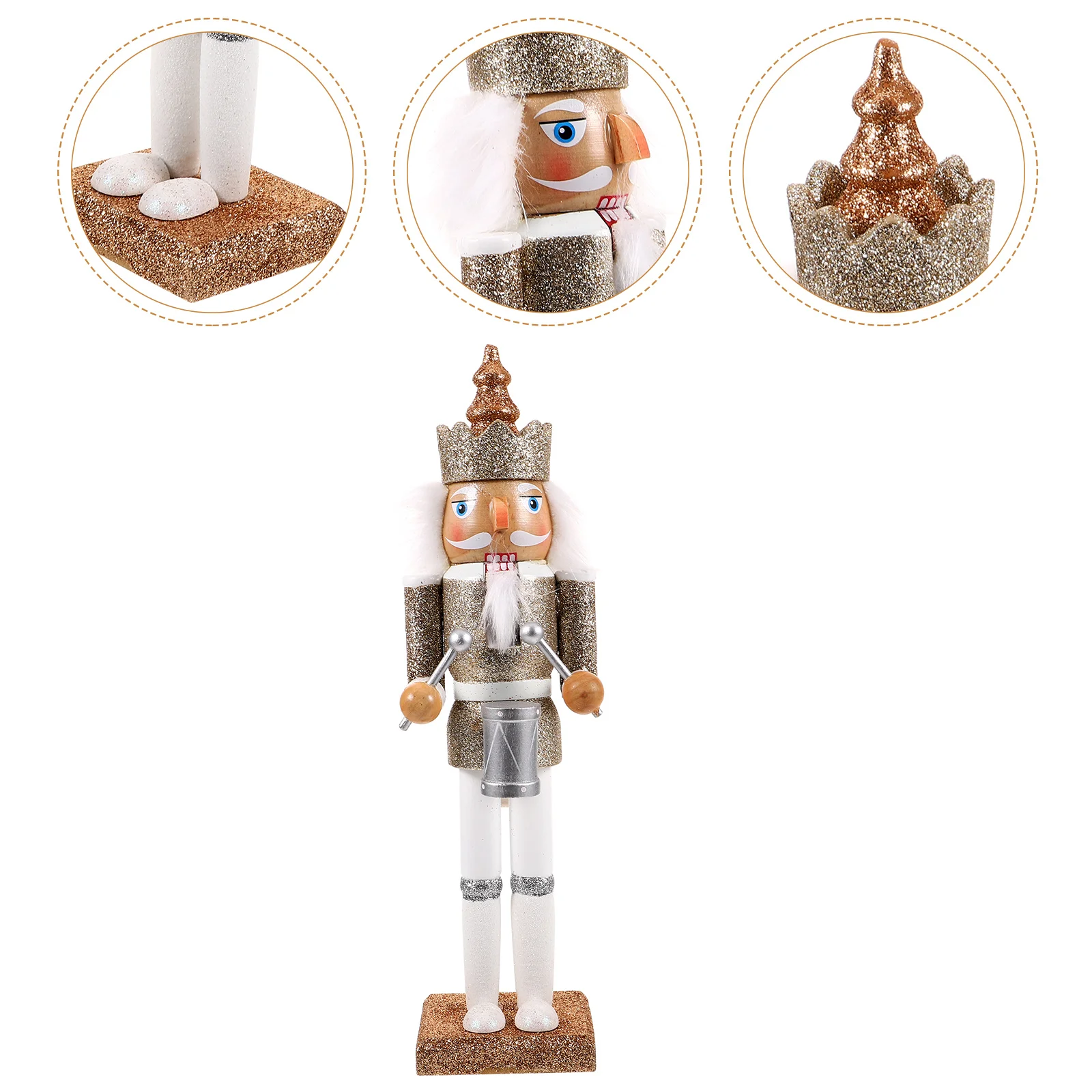 

Christmas Nutcracker Decoration Wood Nutcracker Ornament Soldier Figure Nutcracker Decor