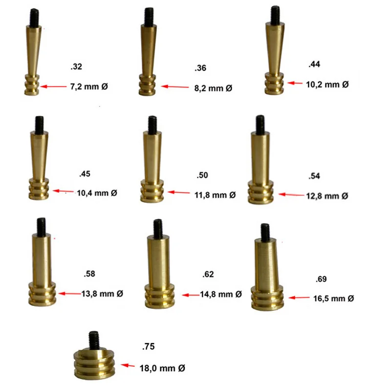 1pc/lot Muzzleloader Brass Cleaning and Loading Jag thread 10-32T gun cleaning brush