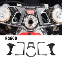Motorcycle Carbon Meter Appearance Pad Decoration Stickers Emblem Decal For APRILIA RS 660 RS660 accessories