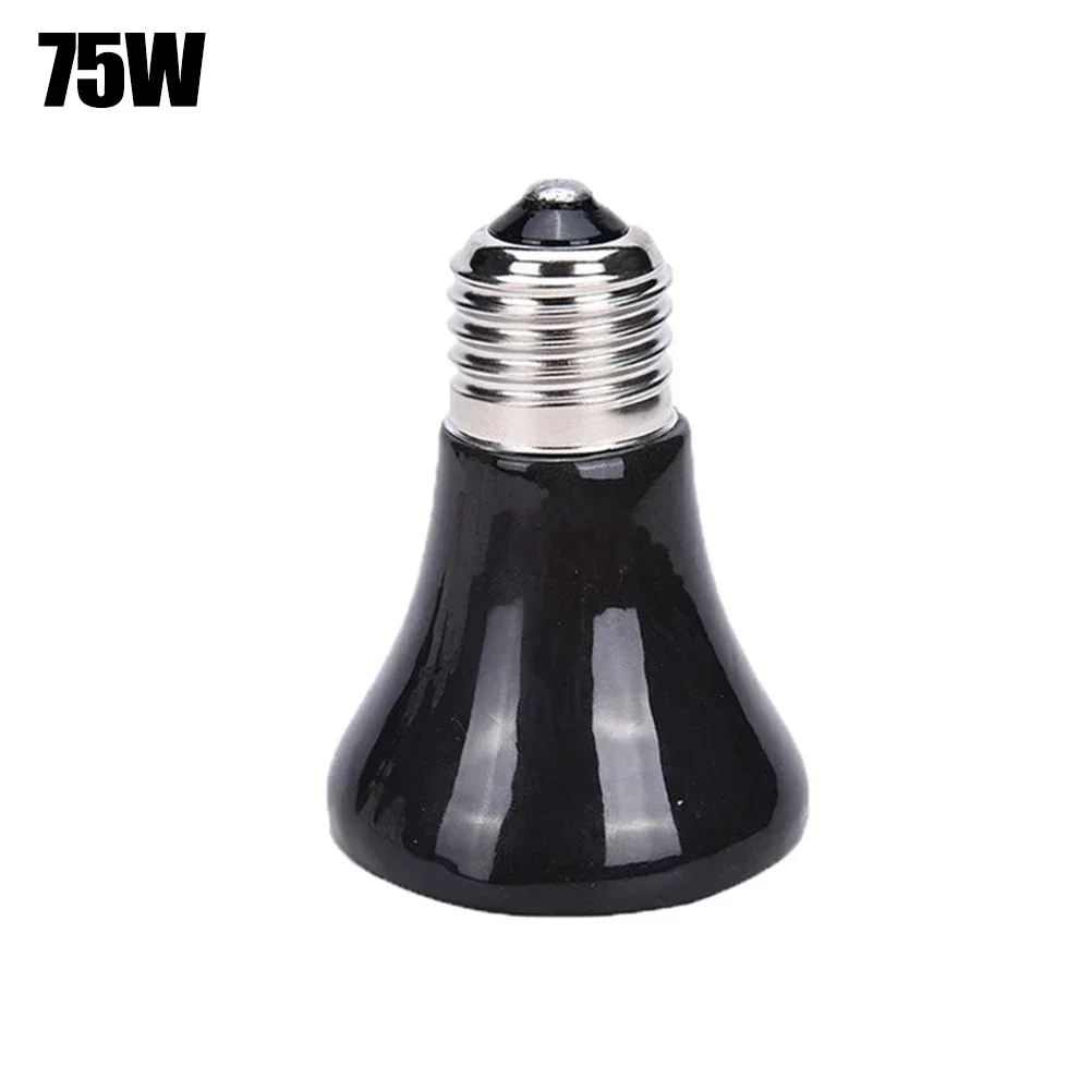 25-75W Pet Reptile Breed Ceramic Heat Emitter Heater Light Brooder Lamp Bulb for Turtle Snake Lizard Pet Chick Lamp