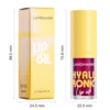 Langmanni 6Colors Transparent Hyaluronic Acid Lip Oil Glossy Hydrating Moisturizing Lip Gloss Volumizing Light Tone Lip Balm Hot 2