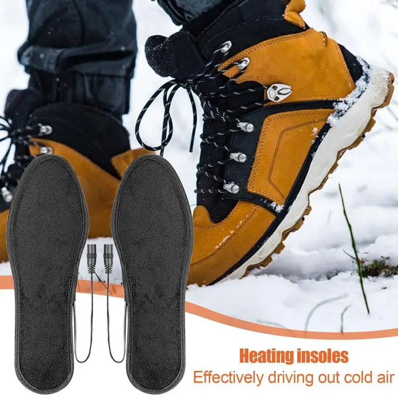 Electric Heating Insole Heated Shoe Inserts Heating Pad Electric Insole Cuttable Foot Warmers USB Heated Shoe Insoles
